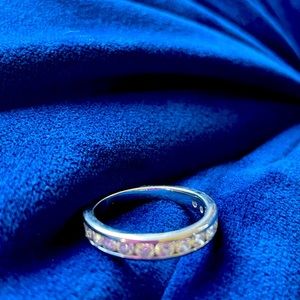 Flawless 1 Ct. SI1 18K white gold diamond band from Bailey Banks & Biddle.